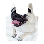 Pug Dog Full Print Recycle Bag (L)