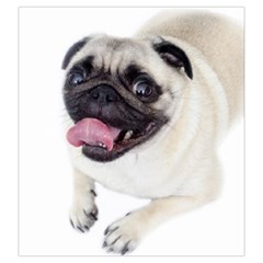 Pug Dog Drawstring Pouch (Large) from ArtsNow.com Back