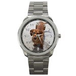 Weiner Dog Sport Metal Watch