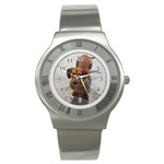 Weiner Dog Stainless Steel Watch