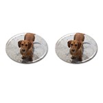 Weiner Dog Cufflinks (Oval)