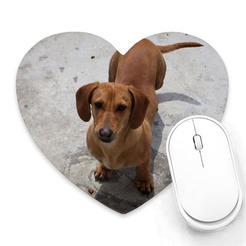 Weiner Dog Heart Mousepad from ArtsNow.com Front
