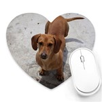 Weiner Dog Heart Mousepad