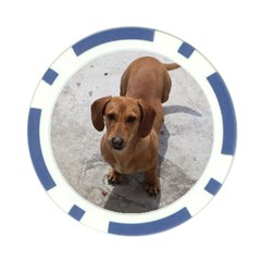Weiner Dog Poker Chip Card Guard from ArtsNow.com Back
