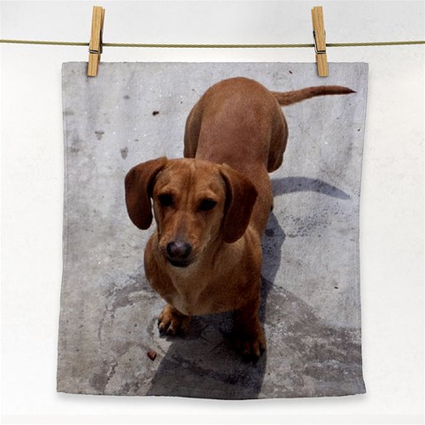 Weiner Dog Face Towel from ArtsNow.com Front