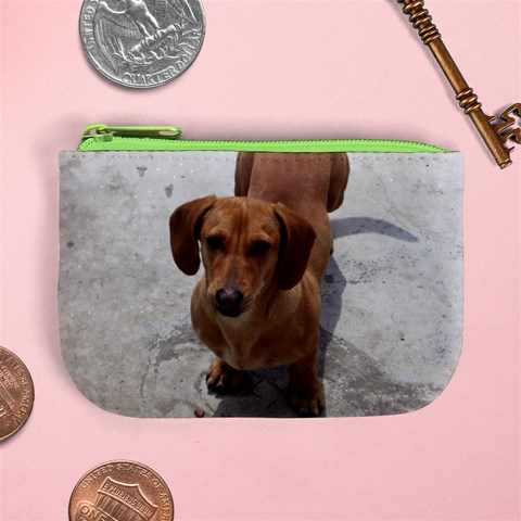 Weiner Dog Mini Coin Purse from ArtsNow.com Front