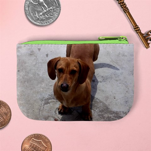 Weiner Dog Mini Coin Purse from ArtsNow.com Back