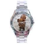 Weiner Dog Stainless Steel Analogue Watch