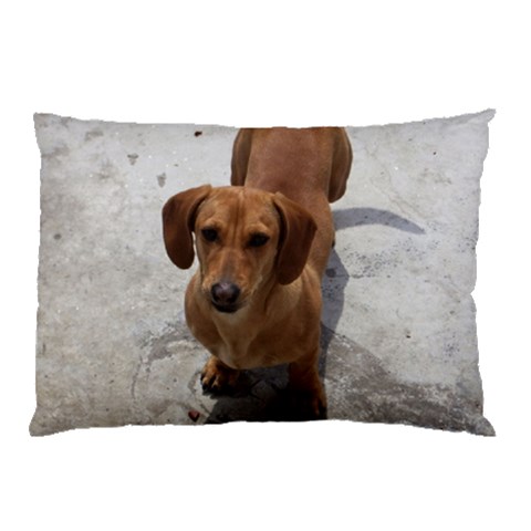 Weiner Dog Pillow Case (Two Sides) from ArtsNow.com Front