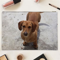 Weiner Dog Cosmetic Bag (XXL) from ArtsNow.com Back