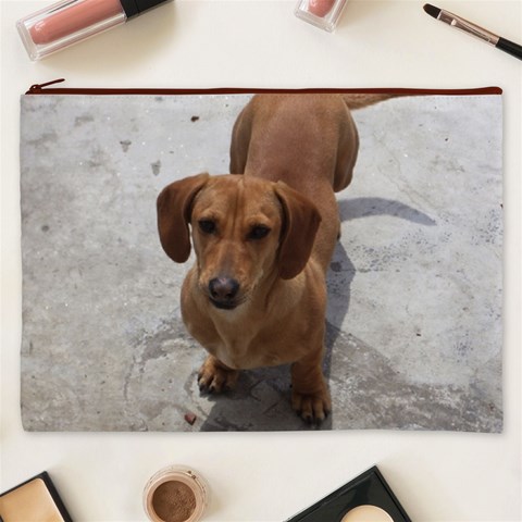 Weiner Dog Cosmetic Bag (XXXL) from ArtsNow.com Front