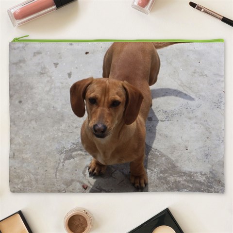 Weiner Dog Cosmetic Bag (XXXL) from ArtsNow.com Front