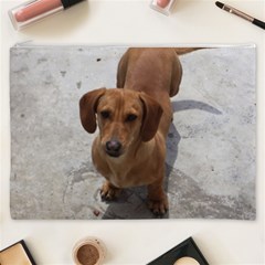 Weiner Dog Cosmetic Bag (XXXL) from ArtsNow.com Front