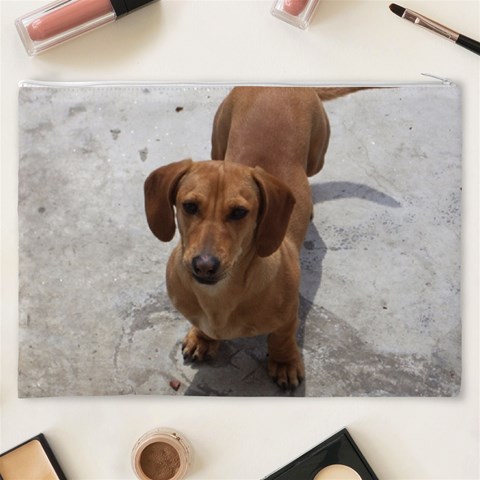 Weiner Dog Cosmetic Bag (XXXL) from ArtsNow.com Back
