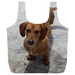 Weiner Dog Full Print Recycle Bag (XL) from ArtsNow.com Front