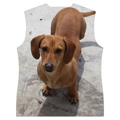 Weiner Dog Women s Button Up Puffer Vest from ArtsNow.com Back
