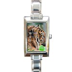 Tiger Rectangle Italian Charm Watch