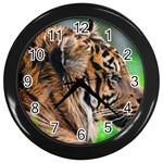 Tiger Wall Clock (Black)