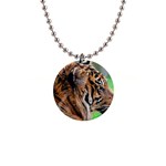 Tiger 1  Button Necklace