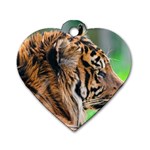 Tiger Dog Tag Heart (Two Sides)