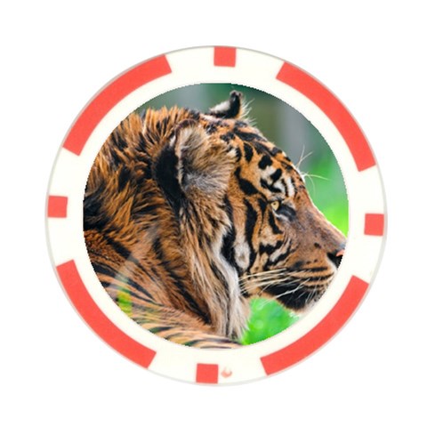 Tiger Poker Chip Card Guard from ArtsNow.com Front