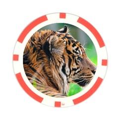 Tiger Poker Chip Card Guard from ArtsNow.com Front