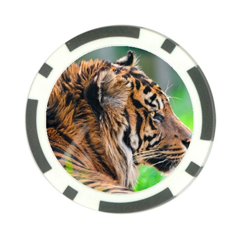 Tiger Poker Chip Card Guard from ArtsNow.com Back