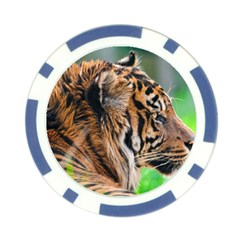 Tiger Poker Chip Card Guard from ArtsNow.com Back