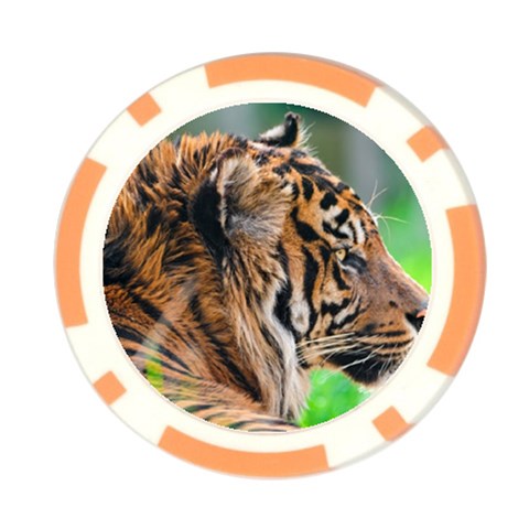 Tiger Poker Chip Card Guard (10 pack) from ArtsNow.com Front