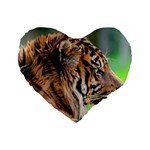Tiger Standard 16  Premium Heart Shape Cushion 