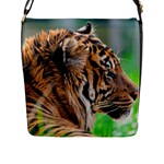 Tiger Flap Closure Messenger Bag (L)