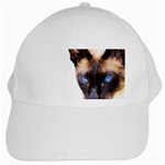 Siamese Cat White Cap