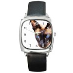 Siamese Cat Square Metal Watch