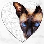 Siamese Cat Jigsaw Puzzle (Heart)
