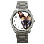 Siamese Cat Sport Metal Watch