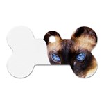 Siamese Cat Dog Tag Bone (One Side)