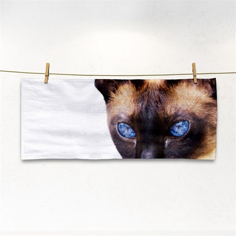 Siamese Cat Hand Towel from ArtsNow.com Front