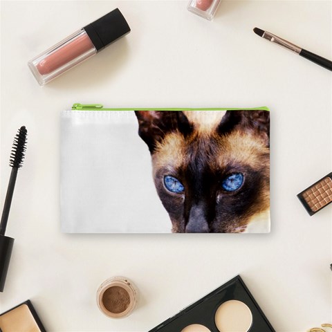 Siamese Cat Cosmetic Bag (Small) from ArtsNow.com Front