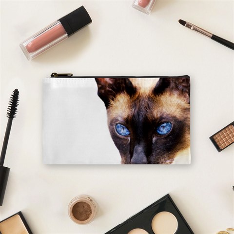 Siamese Cat Cosmetic Bag (Small) from ArtsNow.com Front