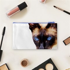 Siamese Cat Cosmetic Bag (Small) from ArtsNow.com Back