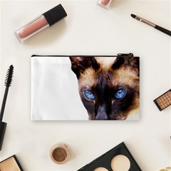 Siamese Cat Cosmetic Bag (Small) from ArtsNow.com Back