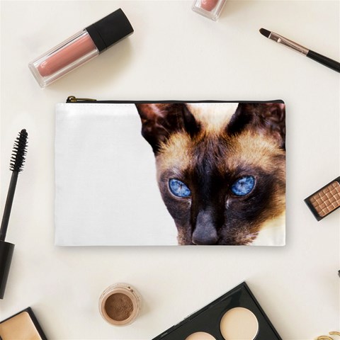 Siamese Cat Cosmetic Bag (Medium) from ArtsNow.com Front