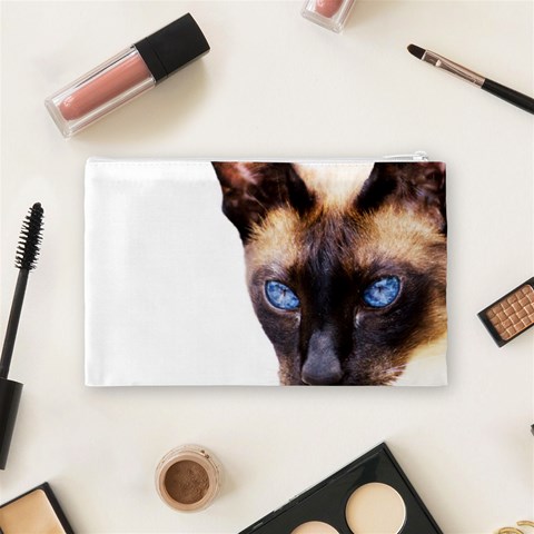 Siamese Cat Cosmetic Bag (Medium) from ArtsNow.com Back