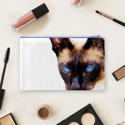 Siamese Cat Cosmetic Bag (Medium) from ArtsNow.com Back