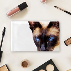 Siamese Cat Cosmetic Bag (Medium) from ArtsNow.com Back