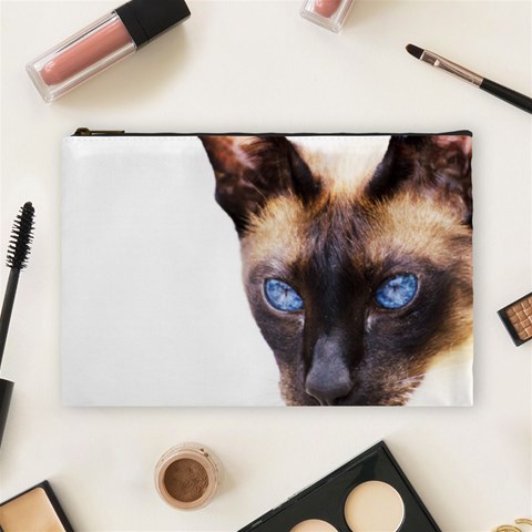Siamese Cat Cosmetic Bag (Large) from ArtsNow.com Front