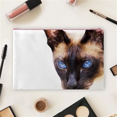 Siamese Cat Cosmetic Bag (Large) from ArtsNow.com Back