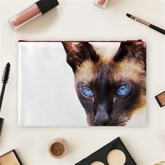 Siamese Cat Cosmetic Bag (Large) from ArtsNow.com Back