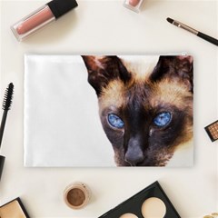 Siamese Cat Cosmetic Bag (Large) from ArtsNow.com Back