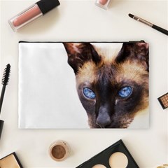 Siamese Cat Cosmetic Bag (Large) from ArtsNow.com Back